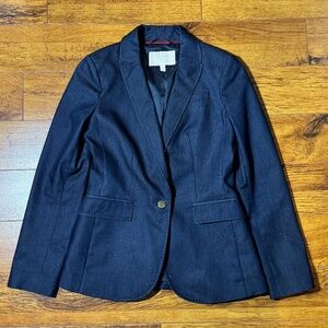 Banana Republic Indigo Denim-like Blazer Jacket - Size 2